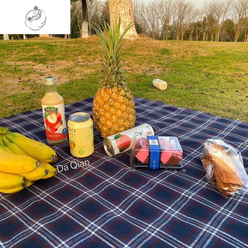 大千印象韩风红色蓝白格子野餐布复古桌布摆拍背景布民宿软饰舒适主义
