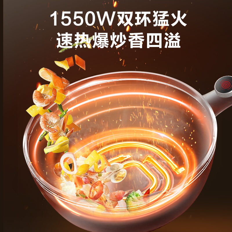 苏泊尔(SUPOR)电炒锅多功能锅电火锅电蒸锅火红点家用电锅多功能蒸煮一体3.5L/升容量 CJ25A812配蒸笼高清大图