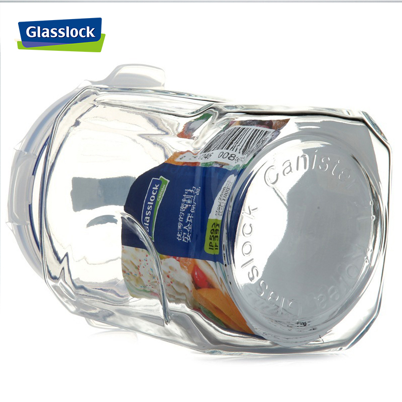 三光云彩(GLASSLOCK)IP593储物罐3000ml韩国进口厨房冰箱密封透明玻璃收纳盒密封泡菜坛子透明玻璃罐