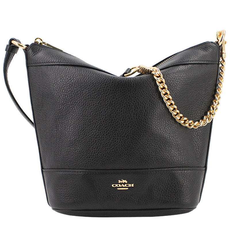 coach蔻驰女包新款小号流浪包印花水桶包单肩包斜挎包链条包f76668