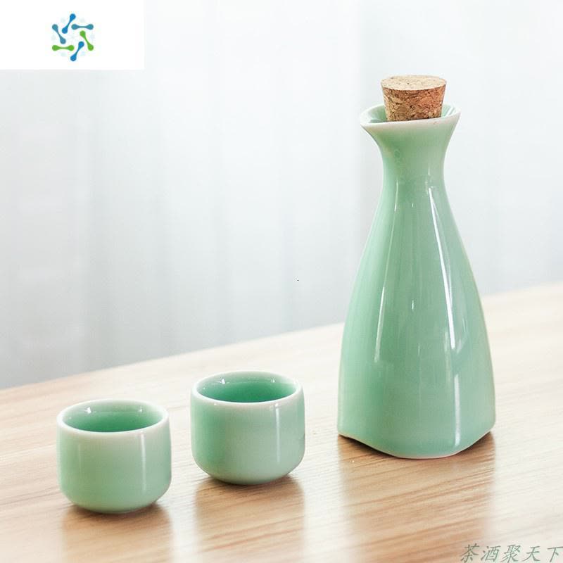 陶瓷烈酒杯酒壶日式清酒酒具套装家用白酒盅分酒器复古酒杯小酒