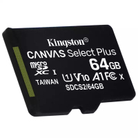 金士顿(Kingston)64GB TF卡手机内存卡 读100MB/s存储卡 V10 U1 A1 Micro SD卡