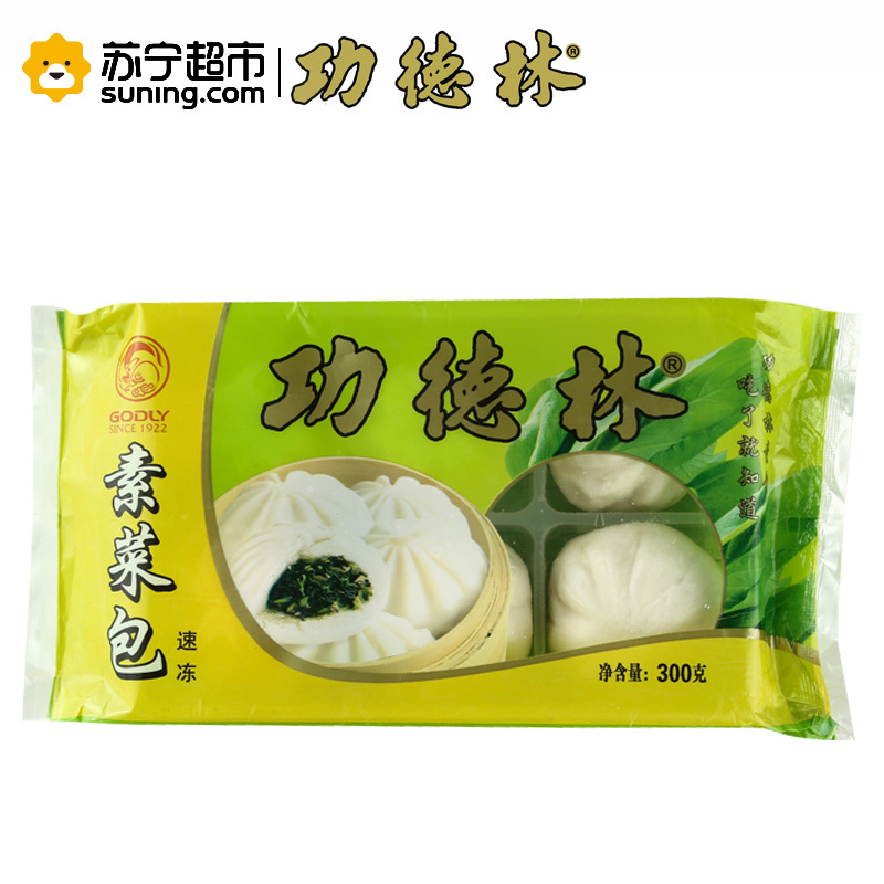 功德林 速冻素菜包300g