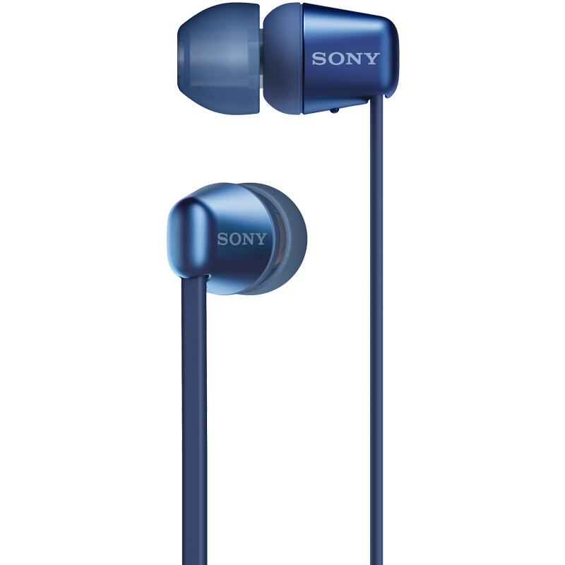 索尼(SONY)WI-C310 无线蓝牙入耳式立体声耳机 手机耳机 颈挂线控 蓝色