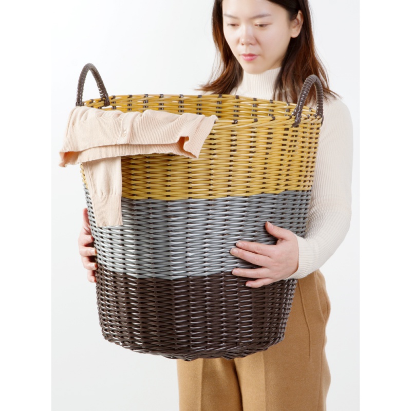 居家家编织脏衣篮子家用洗衣收纳筐洗衣桶放脏衣服的收纳桶脏衣篓_11高清大图