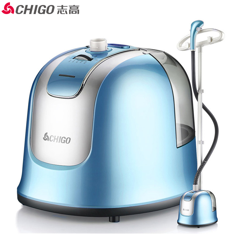 志高(CHIGO) 挂烫机ZD817 十档加厚铝材质方杆2.3L大水箱支持家用蒸汽挂烫机熨烫机挂式电熨斗冰川蓝