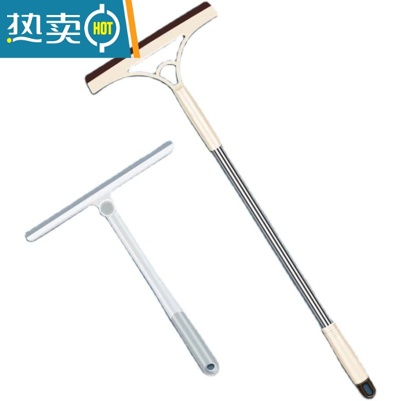 敬平擦玻璃器家用擦窗刮水器保洁专用高层双面窗户清洁工具清洗板 软胶款+喷壶高清大图