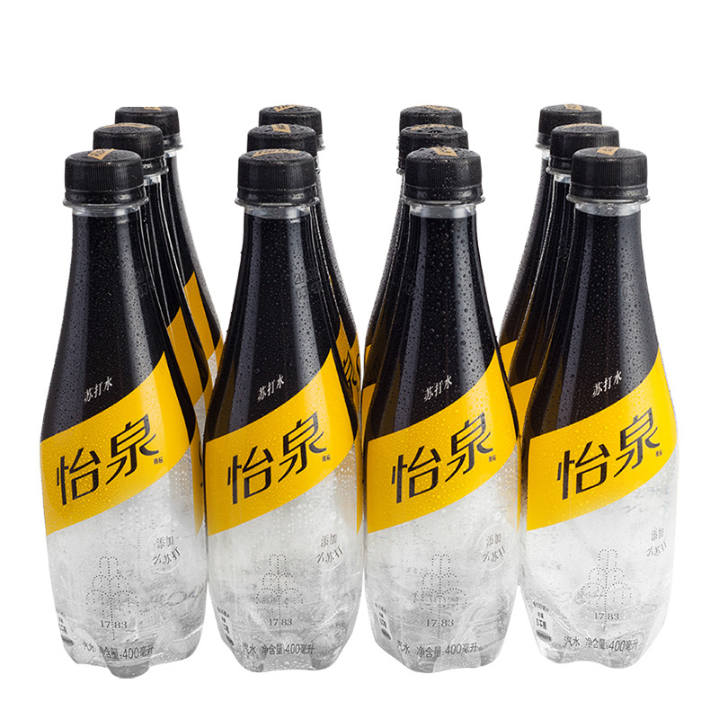 可口可乐(Coca-Cola)怡泉 Schweppes 苏打水 汽水饮料 零糖零卡 400ml*12瓶 整箱装
