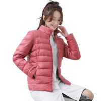yaloo/雅鹿2018新款轻薄羽绒服女装短款修身立领羽绒轻型时尚显瘦外套