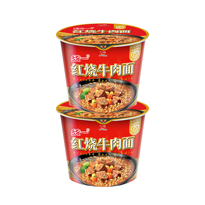 统一 来一桶 红烧牛肉桶面105g*12桶 方便面 整箱装报价_参数_图片_视