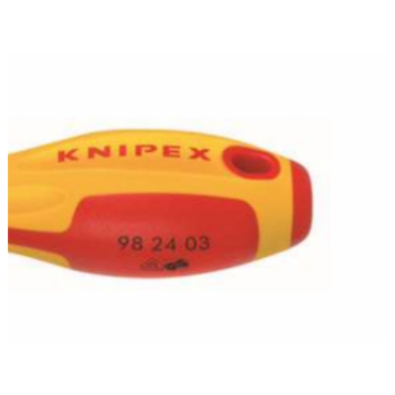 凯尼派克 KNIPEX 98 24 03电工绝缘十字螺丝批 #3 x 150mm
