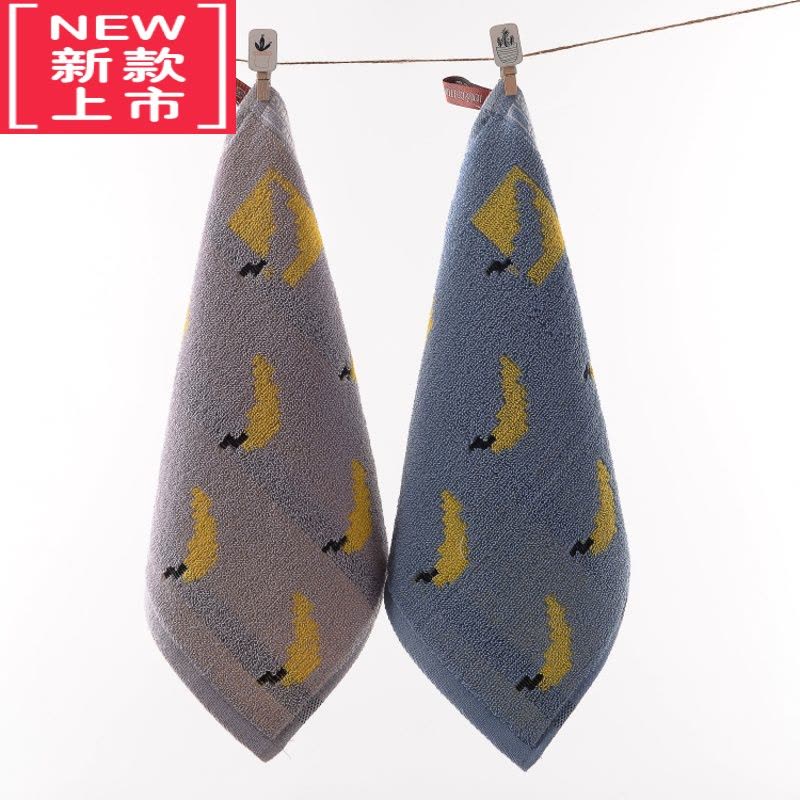 可莉允加厚小方巾幼儿园四方巾小毛巾儿童宝宝有挂绳柔软吸水图片