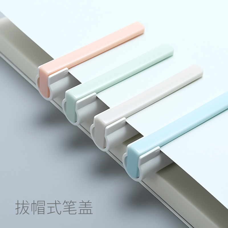 得力deli乐素系列中性笔方寸格0.35mm0.38mm黑色中性笔 全针管水笔签字笔12支/盒