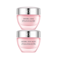 Lancome兰蔻水份缘日晚霜两件套盒装 水分缘舒缓补水保湿面霜 补水滋润修护肤礼盒 法国进口