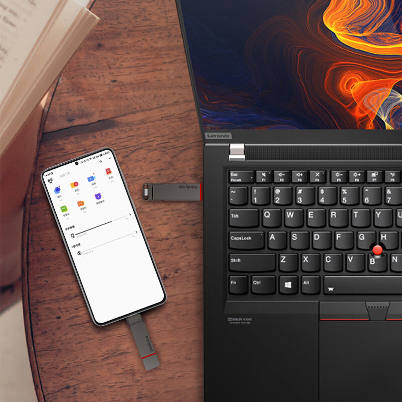 U盘 联想/LENOVO TU200Pro 256GB USB3.2 灰色高清大图