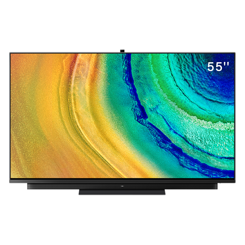 华为智慧屏V55i-A 55英寸 4K超高清全面屏 多方视频通话 AI升降式摄像头