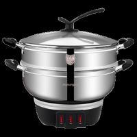 九阳(Joyoung)JK-32R1/32CM不锈钢电火锅电蒸锅多功能家用电热锅