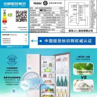 海尔(Haier) BCD-651WDEC 651升对开门双变频风冷无霜节能家用电冰箱 对开门冰箱 彩晶冰箱