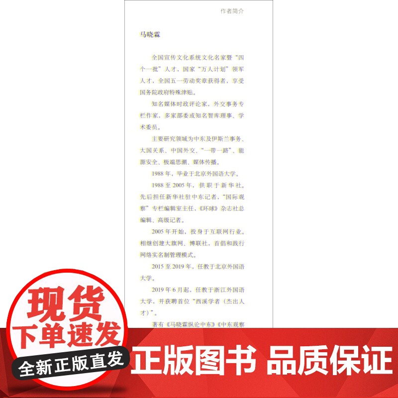 巴以生死场 马晓霖 文学高清大图