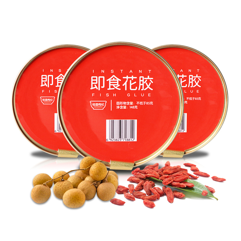 靠山庄即食花胶296g[藜麦红枣+桂圆枸杞]即食花胶鱼胶营养代餐滋补品鲜炖花胶胶原蛋白零食代餐