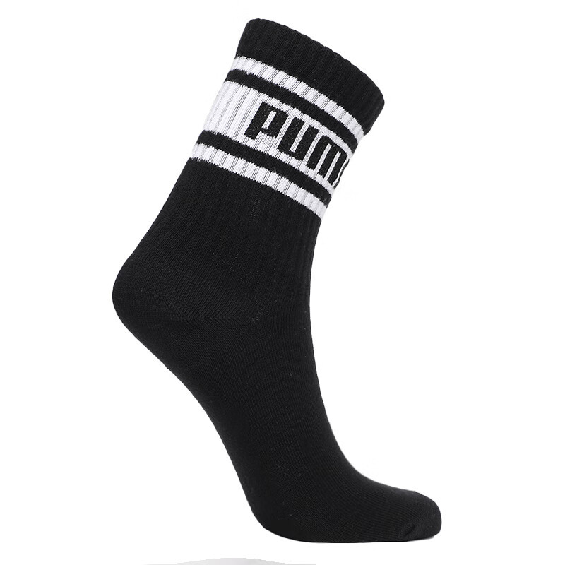 彪马(PUMA)男袜女袜运动袜中筒袜保暖袜子潮935405-02