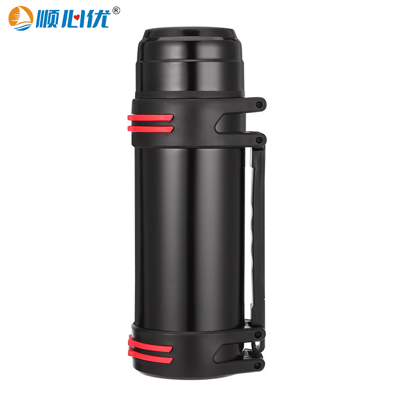 顺心优 304不锈钢保温壶 保温杯 2000ml/个 2000ml