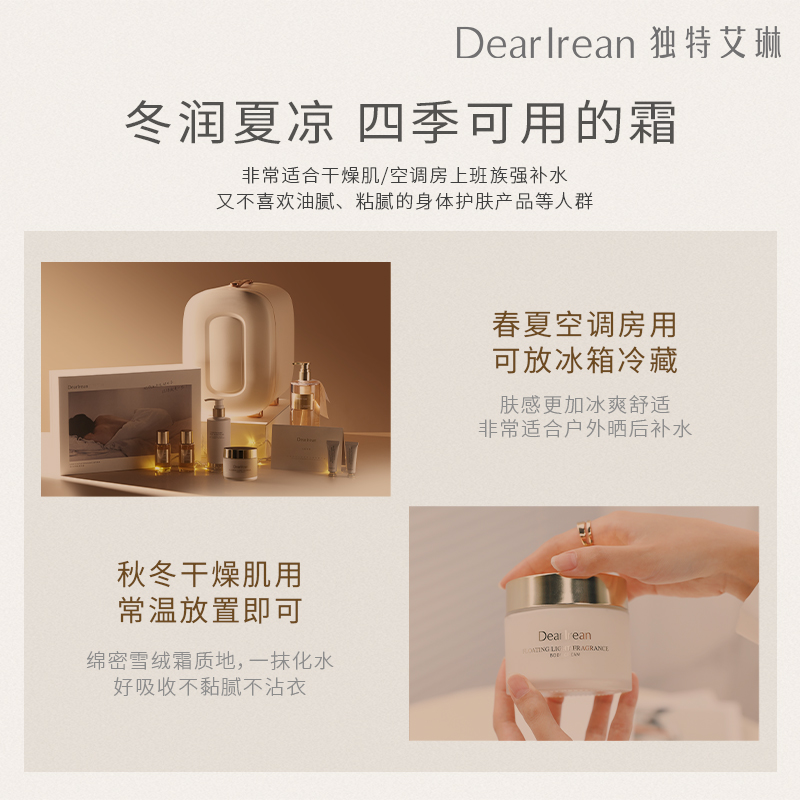 独特艾琳浮靡之光香氛身体冷霜单瓶装180g高清大图