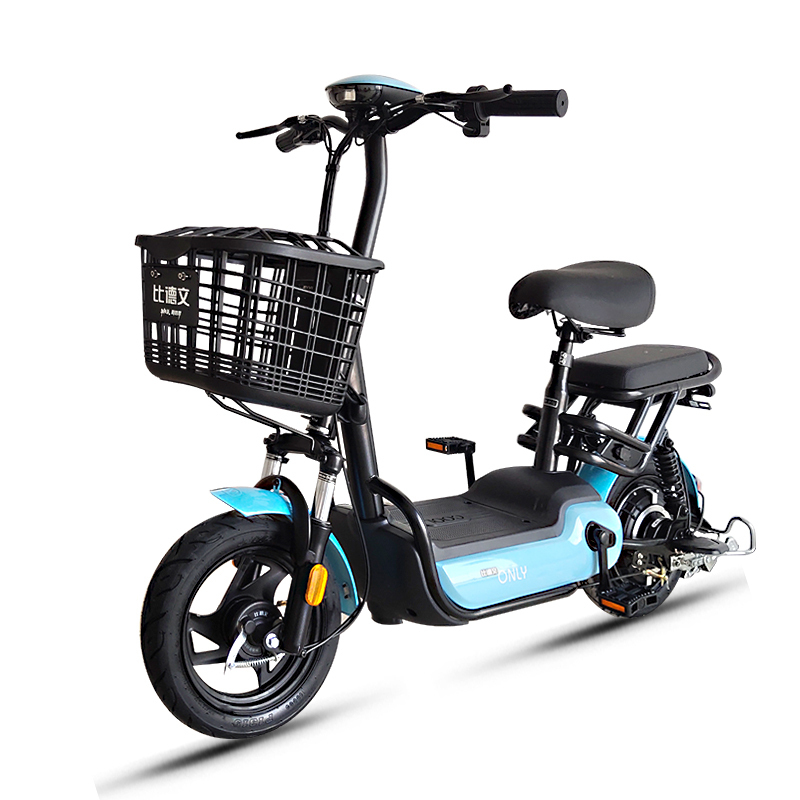 比德文48v12ah电动车小型电瓶车男女电动自行车新国标代步助力车学生