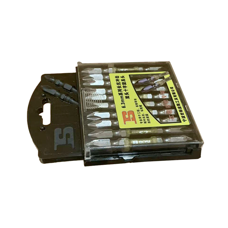 波斯(BOSI) 荧光系列6.3mm系列长抗冲击双头十字旋具头 PH2×65mm 10支 盒高清大图