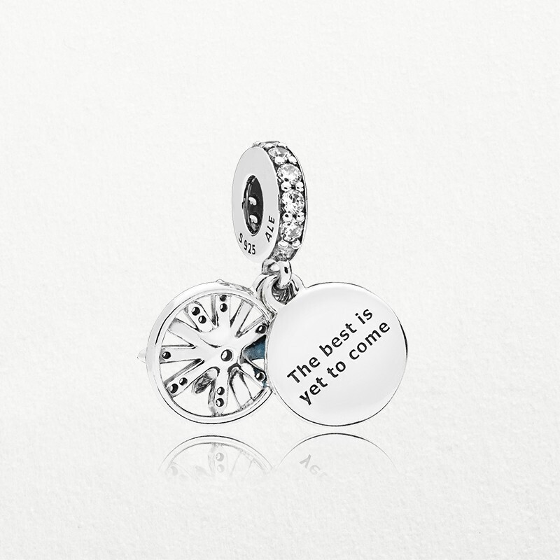 PANDORA潘多拉 925银串饰耀目心愿串珠吊坠 797531CZ