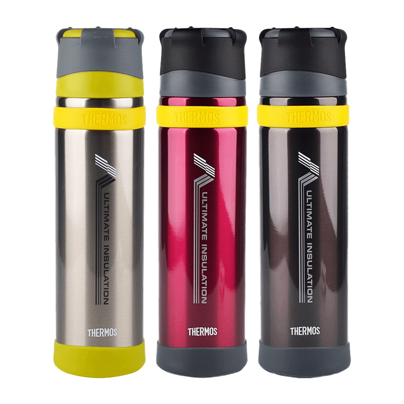 [原装进口]THERMOS膳魔師 真空不锈钢保温杯车载水杯 FFX-900-BGD 红色 900ml