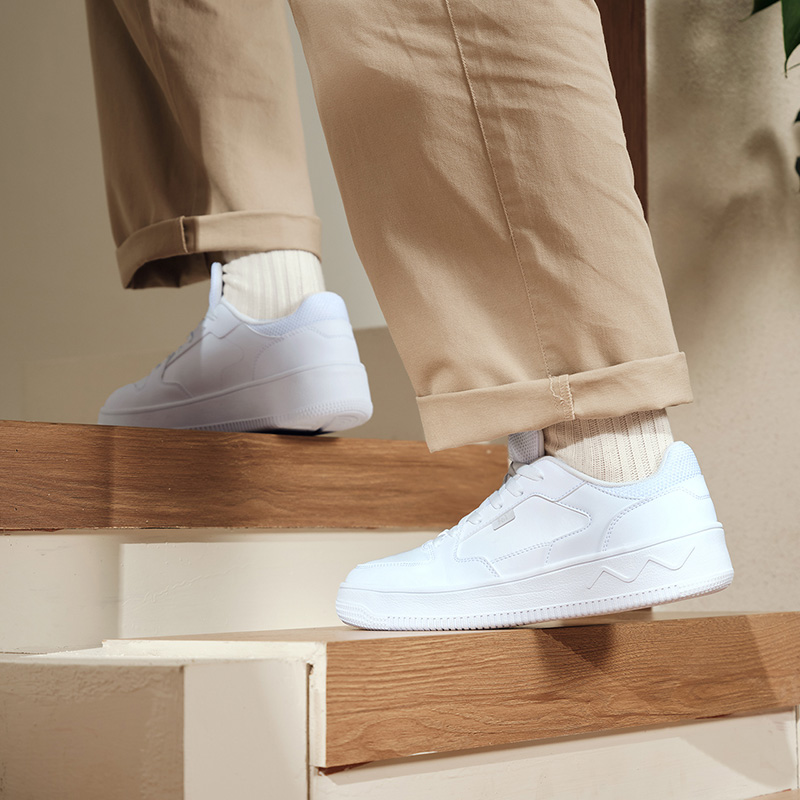 361°男鞋小白鞋运动鞋新款鞋子休闲鞋厚底百搭板鞋男款高清大图