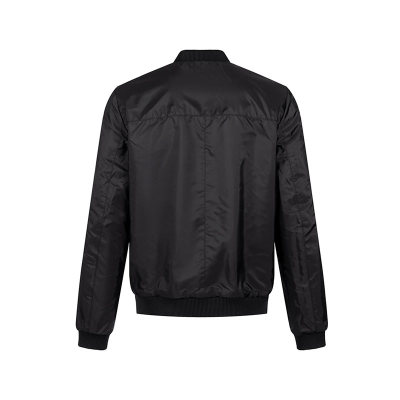 普拉达prada男士黑色三角形徽标双面穿皮衣飞行员夹克外套upw280038