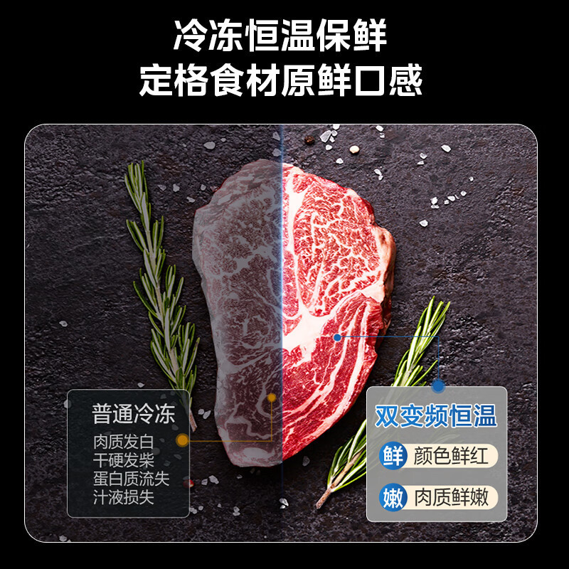 [自营]美的冰箱606L对开门智能双变频一级能效节能省电家用超薄电冰箱风冷无霜净味BCD-606WKPM(E) 以旧换新高清大图