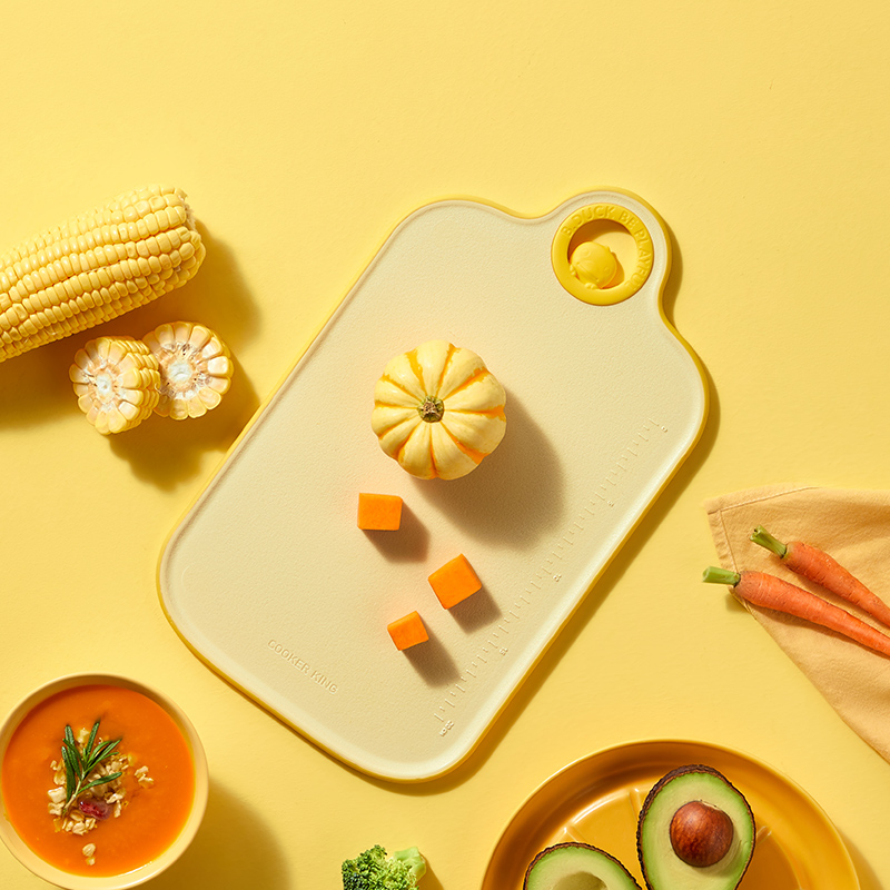 炊大皇小黄鸭菜板家用抗菌霉塑料案板厨房辅食切菜水果双面砧板 抗菌菜板-小号【辅食鸭鸭板】 抗菌菜板-小号辅食鸭鸭板 均码
