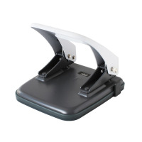 得力(deli) 0104 2个6mm可打35页两孔打孔器 带标尺打孔机办公用品 颜色随机