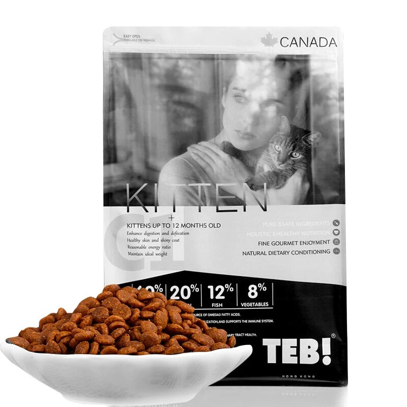 TEB!汤恩贝BC1幼猫粮 幼猫粮怀孕母猫火鸡肉常态配方无谷粮猫干粮22磅/10KG高清大图