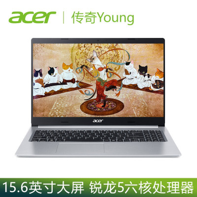 宏碁(acer)传奇Young 15.6英寸 锐龙5六核 网课办公 高性能轻薄本 笔记本电脑(R5-5500U 16G 512GSSD)