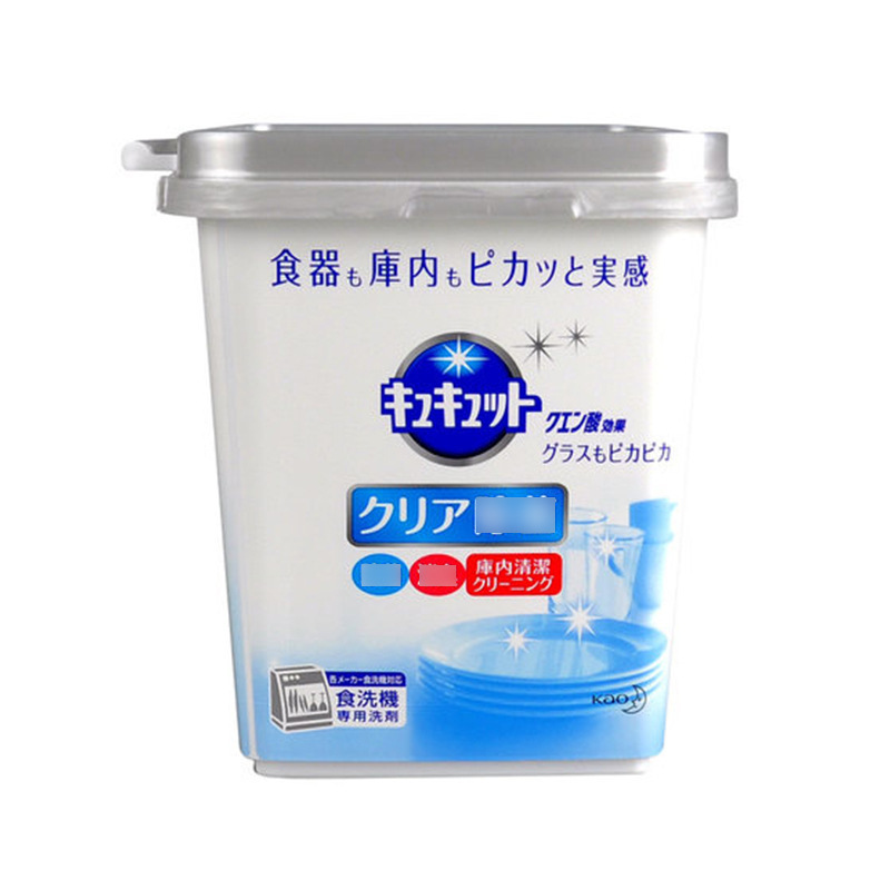 日本原装进口花王多效合一洗碗粉洗碗机专用洗涤剂去油污 柚子味 680g