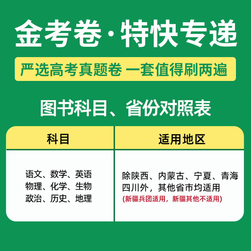 [全国通用]政史地3本 ❤❤24版*第2期·新高三检测卷() [正版]2024新版金考卷第2期金考卷特快专递第二