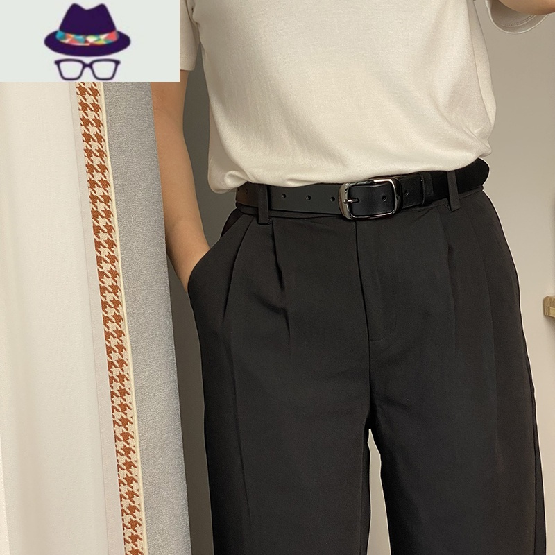 港风皮带男女潮ins针扣腰带韩版个性休闲西裤带简约百搭裤链fish