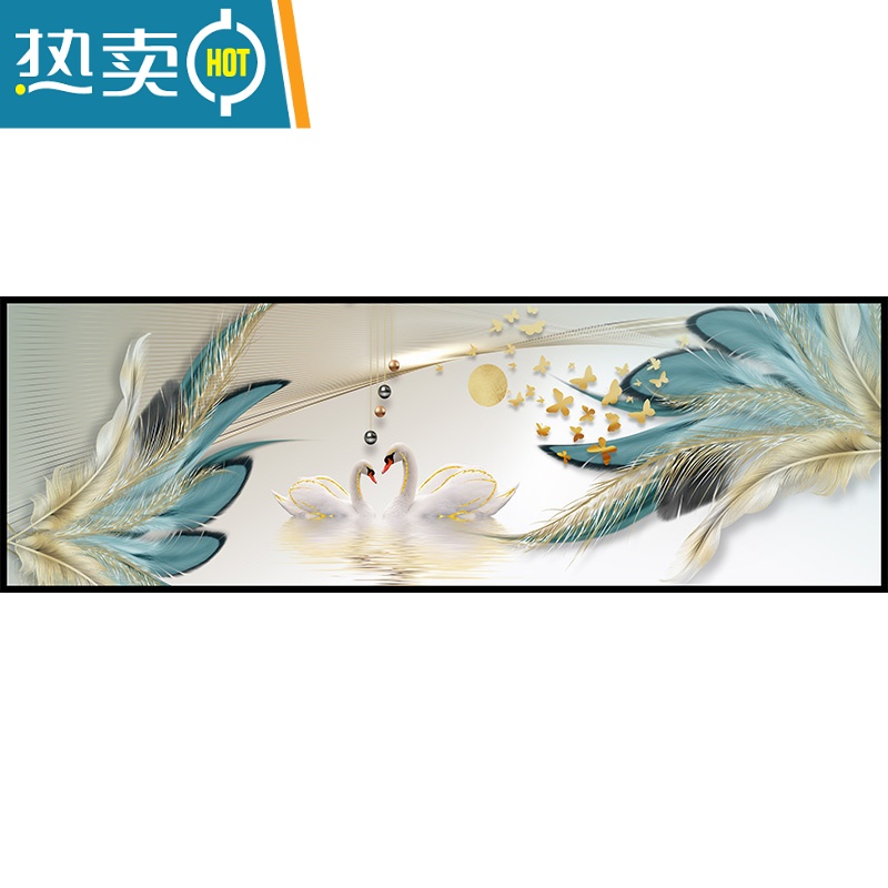 敬平卧室床头自粘贴画房间背景壁画现代简约主卧装饰画北欧酒店宾馆画高清大图