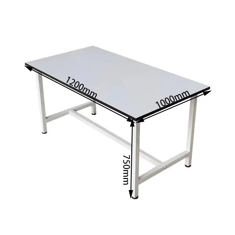 锦北白板防静工作台车间流水线操作台快递打包检验台装配桌120*100*75高清大图