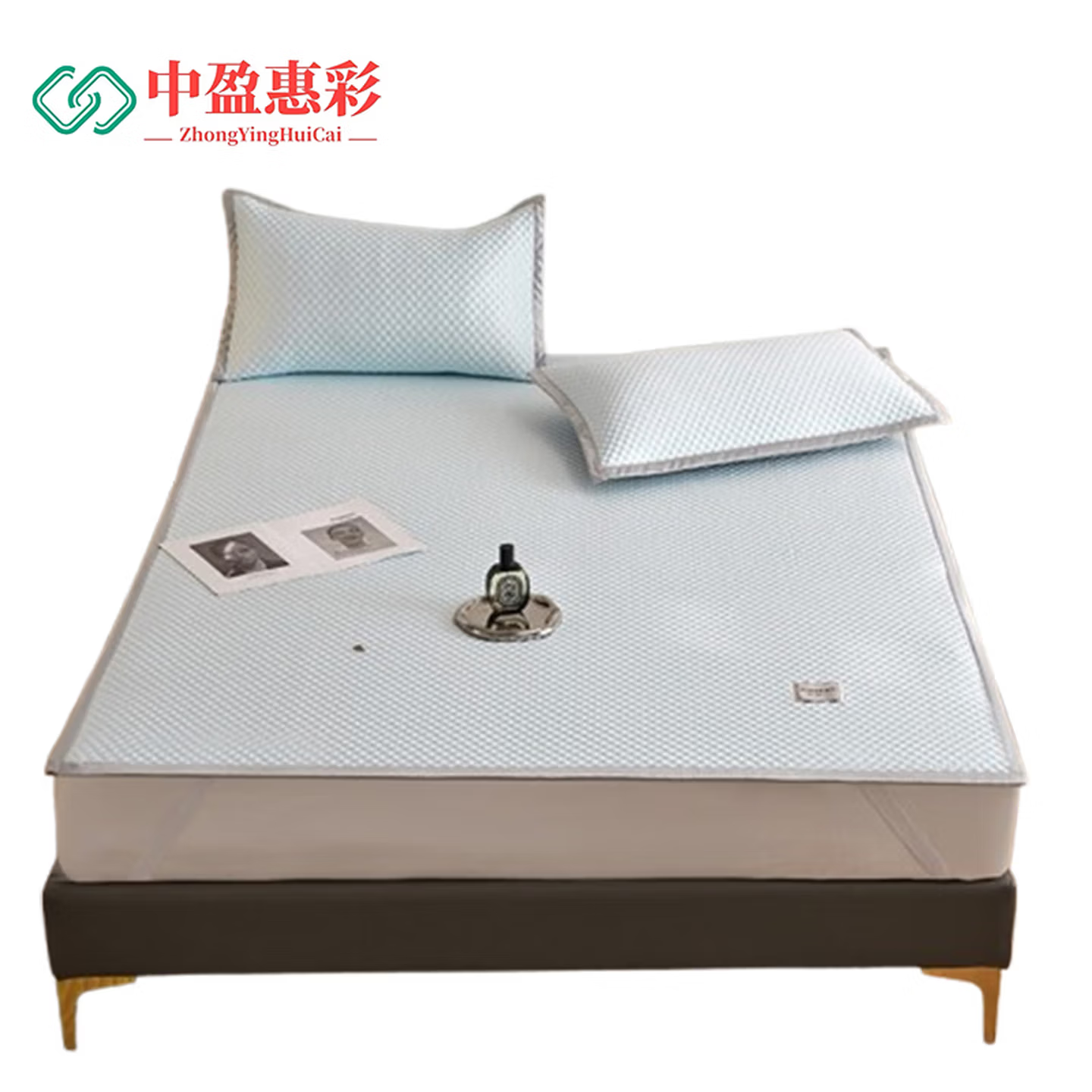 中盈惠彩A类5D冰豆豆凉席三件套BDD03凉席180*200cm*1条枕套48*74cm*2只套高清大图