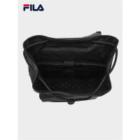 FILA 斐乐背包 时尚休闲翻盖双肩包多口袋书包 正黑色-BK XS