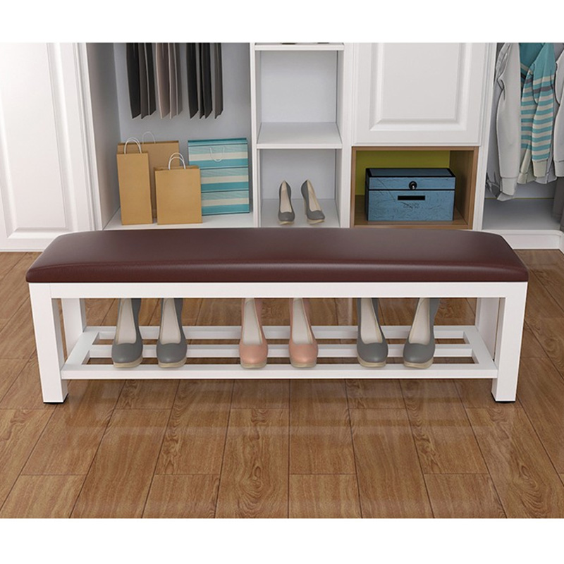 创世人 健身房长条凳子软包床尾凳更衣室沙发凳试换鞋凳现代简约浴室长凳高清大图