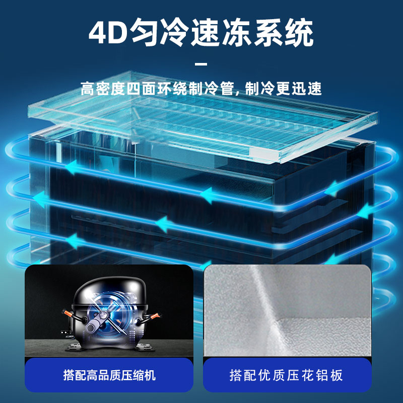 穗凌(SUILING)140升小型家用冰柜 冷藏冷冻转换冷冻柜母乳冷藏小冰箱冷柜BD-140E