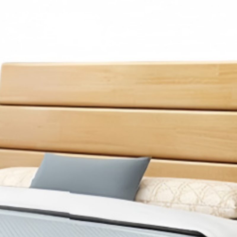 豫龙都 实木床+床头柜 1.2m套高清大图