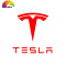 舒适主义特斯拉 tesla model x s反光车标贴膜装饰车贴轮毂把手改装配件 MODELS一代反光白色全套