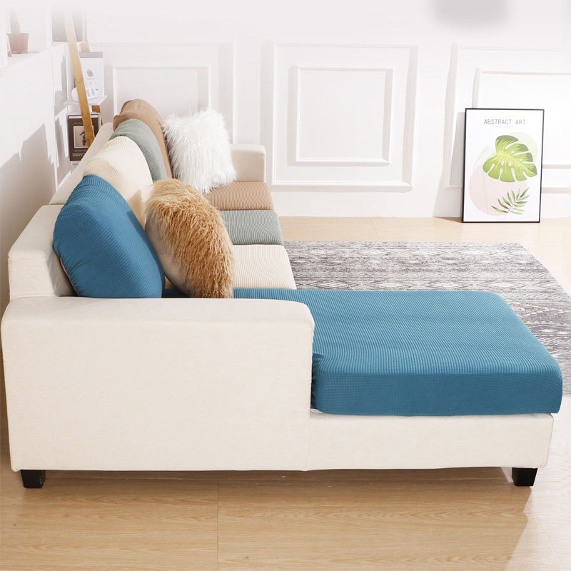 京城派 玉米绒全包沙发笠沙发套弹力沙发套罩简约现代四季冰丝提花面料沙发笠防猫抓加厚坐垫凉席沙发罩全包套巾盖布高清大图